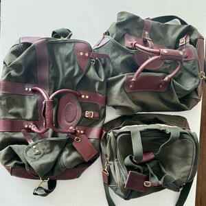 Orvis men’s travel luggage duffel bag set large medium and small